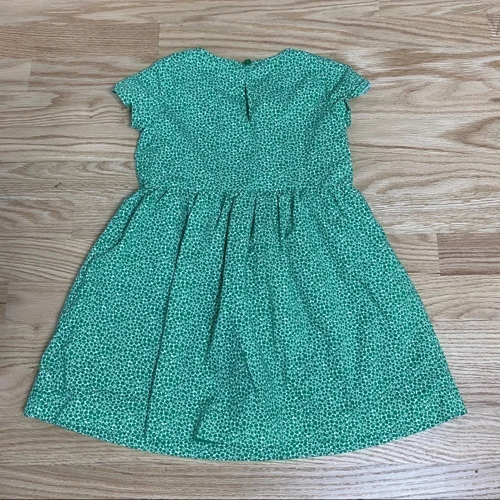 Gap Green Floral Print A-line Dress Sz 4 Kids Girl